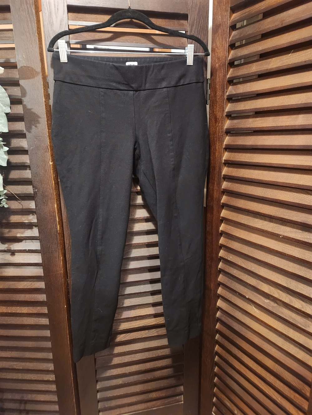 Anne Klein Black Cropped Ponte Pants